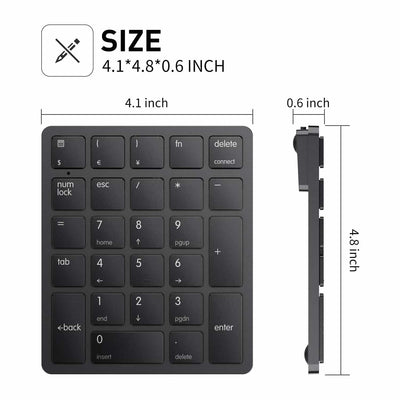 Havit Smart26 26 Keys Bluetooth Number Pad For Mac Os & Window System【