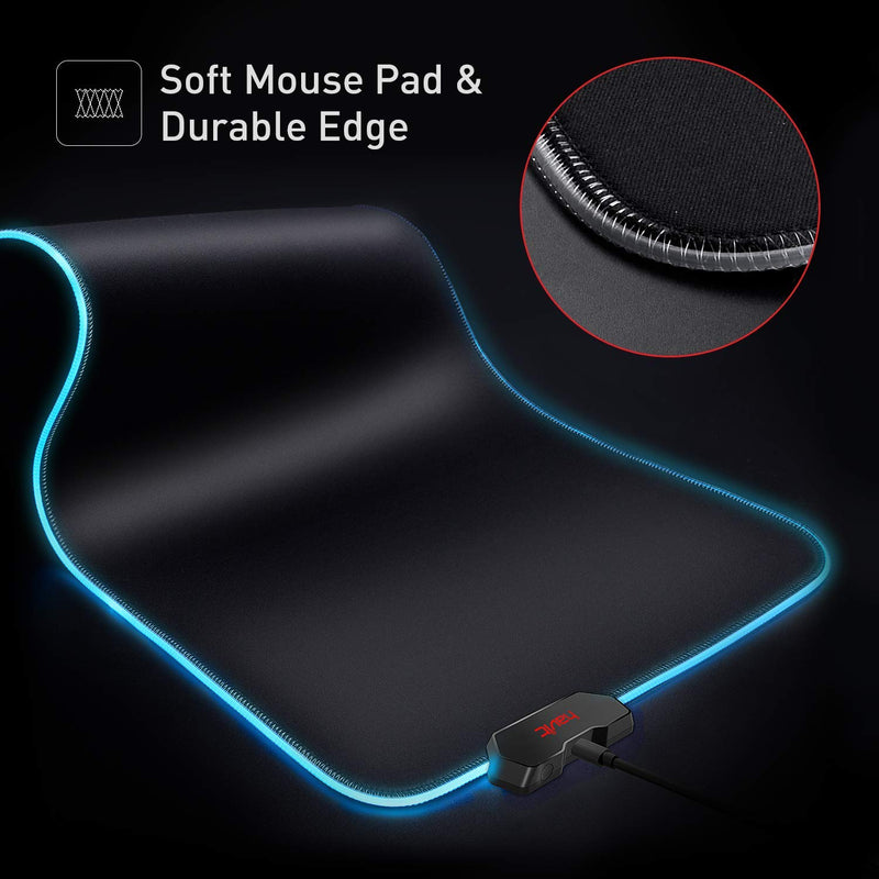 Cabling - CABLING®RGB Tapis de Souris Gaming, 800 x 300 x 4 mm LED